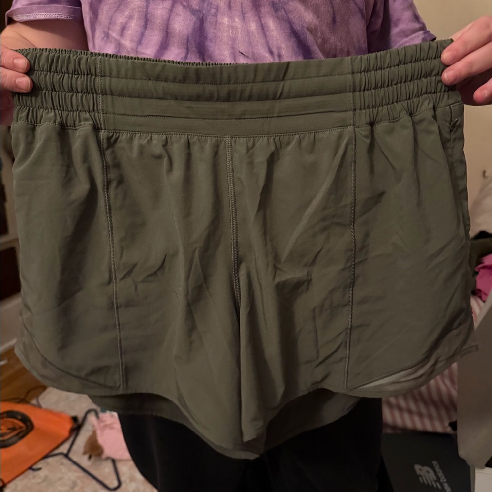 Women’s Lululemon Olive Green Athletic Shorts
